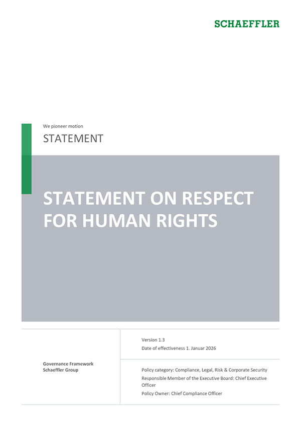 Statement on respect for human rights | Publications | Schaeffler ...