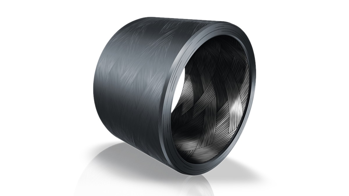 Plain bearing bush with ELGOTEX